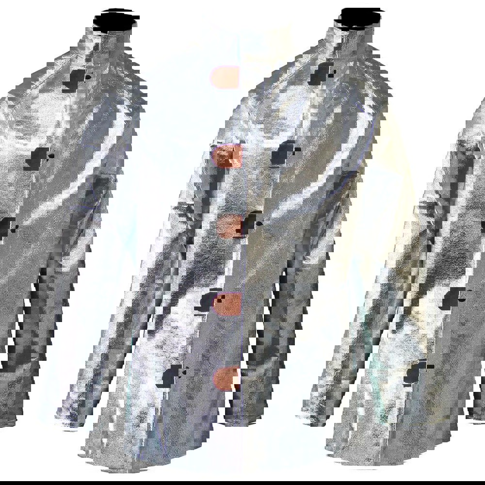 Jackets & Coats; Garment Style: Jacket ; Size: Large ; Garment Type: Welding/Flame Retardant ; Gender: Men ; Material: Aramid; Aluminized Thermonol ; Closure Type: Snaps